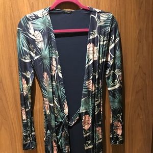 Tufi duek floral wrap dress